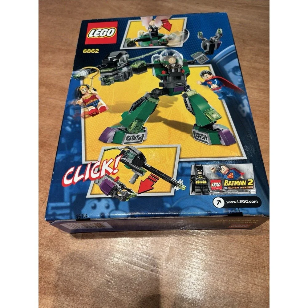 Lego 6862 Super Heroes Superman vs Power Armor Lex ** Sealed Box ** Wonder Woman